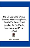 de La Capacite de La Femme Mariee Anglaise