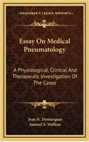 Essay on Medical Pneumatology