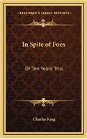 In Spite of Foes: Or Ten Years' Trial