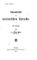 Charakteristik der lateinischen Sprache
