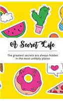 A Secret Life: Internet Password Notebook: Cactus Design