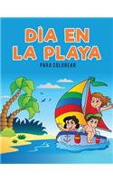 DÌa en la playa para colorear