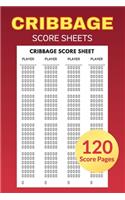 Cribbage Score Sheets 120 Score Pages