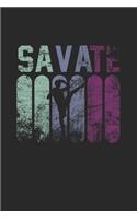 Savate Notebook: Diary Journal 6x9 inches with 120 Lined Pages