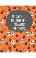 31 Days of Halloween Drawing Prompts
