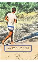 Running Jogging on the Beach Dated Calendar Planner 2 years To-Do Lists, Tasks, Notes Appointments: Cute Beach Lovers Small Pocket/Purse Size at-A-Glance Schedule Gift Notebook(19 Years: Jan 2020 - Dec 2021, 25 Months Weekly Planner Book)