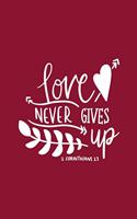 Love Never Gives Up