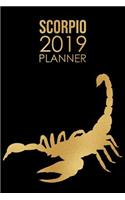 Scorpio Planner: 2019: Zodiac Star Sign: Organizer and Notebook: Modern Design