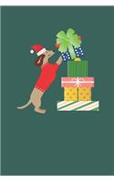 Merry Christmas Dachshund Notebook