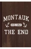 Montauk Established 1852 Journal Notebook