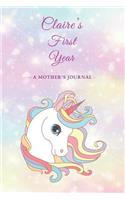 Claire's First Year: A Mother's Journal