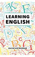 Learning English Journal and Notebook