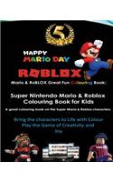 Mario & Roblox Great Fun Colouring Book