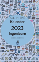 All-In-One Kalender 2023 Ingenieure: Color Edition Geschenkidee für Ingenieure