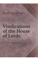 Vindications of the House of Lords