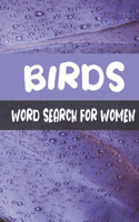 Birds Word Search For Women
