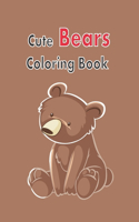 Cute Bears Coloring Book: Gift Bears Coloring Book for kids aged 4 - 14, size 6 x 9 inch, 120 pages