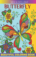 New And Exclusive Butterfly Beautiful Coloring Book