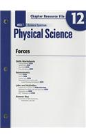 Holt Science Spectrum Physical Science Chapter 12 Resource File: Forces