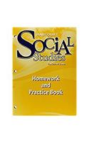 Harcourt Social Studies: Homework and Practice Book Student Edition Grade 5 United States