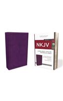 NKJV, Thinline Reference Bible, Large Print, Leathersoft, Purple, Red Letter, Comfort Print: Holy Bible, New King James Version