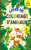 Livre de coloriage d'animaux pour les enfants