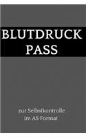 Blutdruck Pass zur Selbstkontrolle im A5 Format: dein Blutdruck Tagebuch zum selber ausfüllen, 110 Seiten (über 1000 Messungen können eingetragen werden) im A5 Format