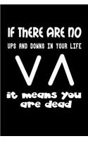 If there are no ups and downs in your life, it means you are dead