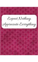 Expect Nothing Appreciate Everything