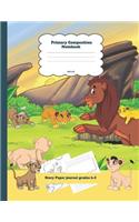 Primary Composition Notebook Story Paper Journal Grades K-2
