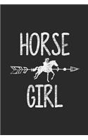 Horse Girl: Horses Notebook, Blank Lined (6 x 9 - 120 pages) Animal Themed Notebook for Daily Journal, Diary, and Gift