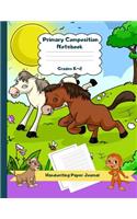 Primary Composition Notebook Grades K-2 Handwriting Paper Journal