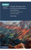 Export Restrictions on Critical Minerals and Metals