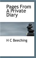 Pages from a Private Diary