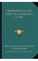 Observations Sur L'Art Du Comedien (1776)