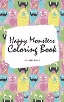 Happy Monsters Coloring Book for Children (6x9 Coloring Book / Activity Book)