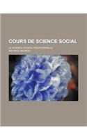 Cours de Science Social; La Science Sociale Traditionnelle