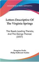 Letters Descriptive Of The Virginia Springs