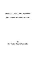 Literal Translations According to Usage