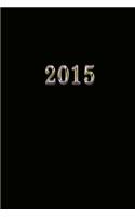 2015: Kalender/Terminplaner: 1 Woche auf 2 Seiten, Format ca. A5, Cover schwarz(2 Kalender/Terminplaner)