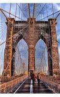 Brooklyn Bridge Manhattan New York City Journal: 150 page lined notebook/diary