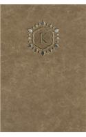 Monogram "K" Notebook