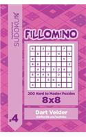 Sudoku Fillomino - 200 Hard to Master Puzzles 8x8 (Volume 4)