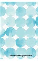 Internet Password Organizer Journal, Blue Circles