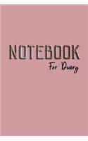 Notebook For Diary
