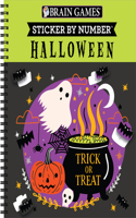 Brain Games - Sticker by Number: Halloween (Trick or Treat Cover): Volume 2(Brain Games - Sticker by Number)