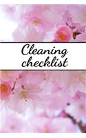 Cleaning checklist