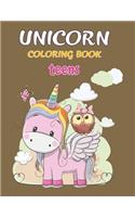 Unicorn Coloring Book Teens