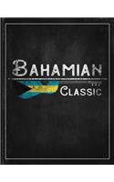 Bahamian Classic: Bahamas Flag Guitar Journal Heritage Gift Idea for Daguhter, Mom, Coworker Planner Daily Weekly Monthly Undated Calendar Organizer Journal