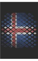 Iceland Notebook: Iceland Notebook - college book - diary - journal - booklet - memo - composition book - 120 sheets - Dot Grid paper 6x9 inch